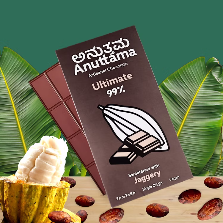 ANUTTAMA 99% COCOA  ULTIMATE DARK 50G