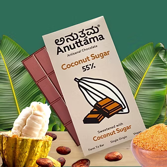 ANUTTAMA 55%SWEETENED WITH COCONUT SUGAR 50G